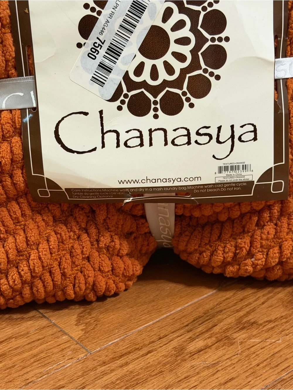 Chanasya Throw Blanket - Burnt Orange